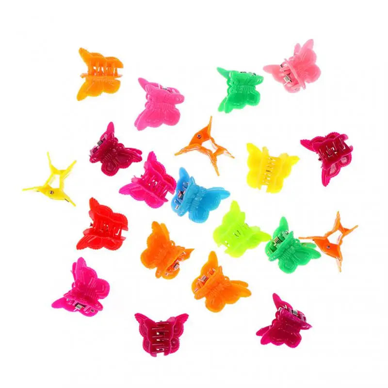 1~5PCS Girl Mixed Color Butterfly Hair Clips Grip Claw Barrettes Mini Hairclip Hairpin Hair Styling Accessories for Women