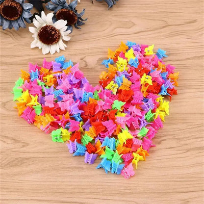 1~5PCS Girl Mixed Color Butterfly Hair Clips Grip Claw Barrettes Mini Hairclip Hairpin Hair Styling Accessories for Women