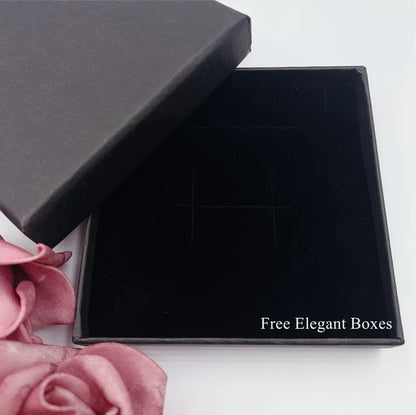 Custom Double Heart Engraved Name Steel Necklace Eternal Rose Box for Women Valentines Birthday Jewelry Real Box