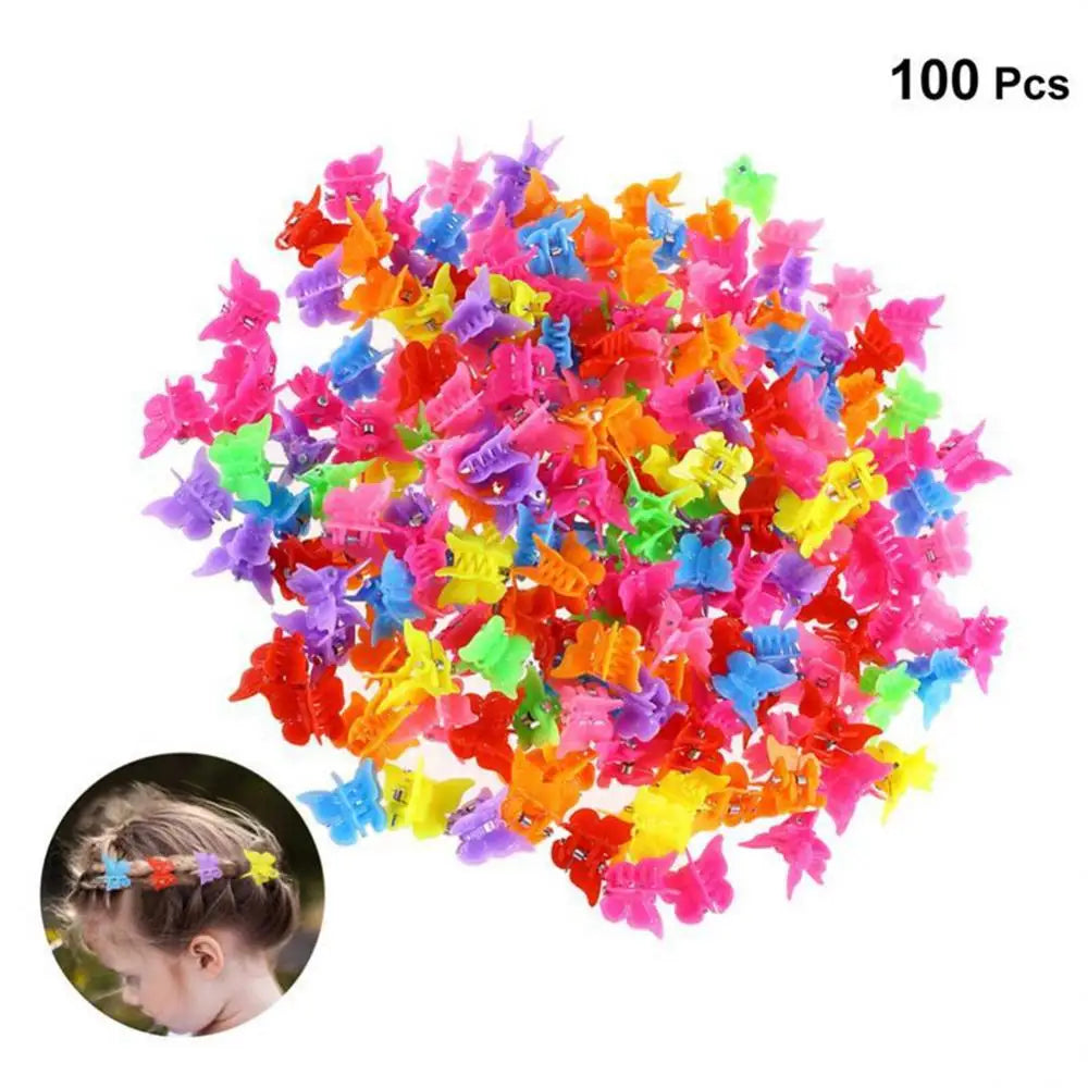 1~5PCS Girl Mixed Color Butterfly Hair Clips Grip Claw Barrettes Mini Hairclip Hairpin Hair Styling Accessories for Women