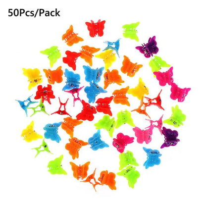 1~5PCS Girl Mixed Color Butterfly Hair Clips Grip Claw Barrettes Mini Hairclip Hairpin Hair Styling Accessories for Women