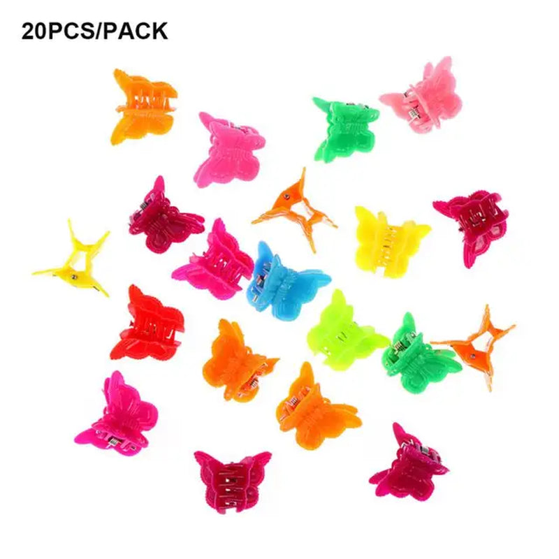 1~5PCS Girl Mixed Color Butterfly Hair Clips Grip Claw Barrettes Mini Hairclip Hairpin Hair Styling Accessories for Women